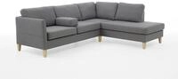 Atlantic Home Collection Ecksofa mit Ottomane rechts