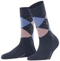 Burlington Damen Socken Marylebone W So Wolle gemustert 1 Paar, Blau Dark Blue