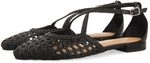 GIOSEPPO Leskovic Ballerinas aus Leder, Blau, mit Schn&uuml;rung f&uuml;r Damen, Schwarz, 39