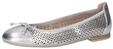 CAPRICE Damen 9-22185-42 Ballerina, Silver Metal, 36 EU