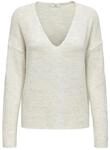 JDY Damen JDYELANORA L/S V-Neck PULLO. KNT NOOS Pullover, Cloud