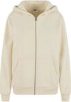 Urban Classics Ladies Fluffy Zip Cardigan whitesand, XL