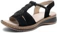 ARA Sandalette Hawaii 2.0, Rauleder, Schwarz, Damen EU 36