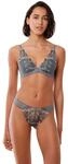 Triumph Damen Sensual Spotlight Highleg Brazilian, Pebble Grey, 42