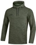 JAKO Damen Kapuzensweatshirt Premium Basics, Khaki-Meliert, 38