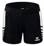 Erima Damen Six Wings Kurze Short (1152209), schwarz/wei&szlig;, 42