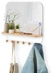 Umbra Estique Wandspiegel mit Ablage und 6 Haken, Accessoire Organizer f&uuml;r den