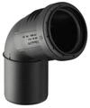 Geberit 390323141 Bogen Silent-PP mit Muffe, 67.5 Grad DN 75