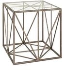 HAKU Beistelltisch Bronze Metall Couchtisch Sicherheitsglas 8 mm - Ma&szlig;e: B 50...