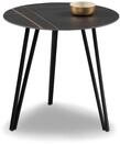 M2 Kollektion Liv 2 &ndash; Runder Couchtisch &Oslash; 50 cm, H 50 cm | Gesinterte Steinplatte