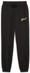 PUMA M&auml;dchen Ess+ Script Metallic Pants Fl Gestrickte Hosen, Puma Schwarz-goldfolie,