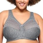 Glamorise Full Coverage Bra Damen, Grau Meliert,110E