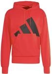 adidas Herren Essentials Big Logo French Terry Hoodie Sweatshirt, Pure Ruby/Black, S