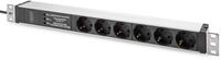 DIGITUS DN-95432 &ndash; 19" Steckdosenleiste &ndash; 6 Abgriffe &ndash; CEE7/7 Stecker &ndash; 1HE