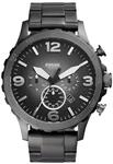 Fossil Herren-Armbanduhr XL Chronograph Quarz Edelstahl beschichtet JR1437