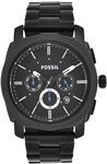Fossil Herren Chronograph Men's Dress FS4552 Black IP