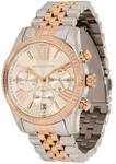 Michael Kors Lexington Chronograph Quarzuhr mit Silber- und Goldt&ouml;nen