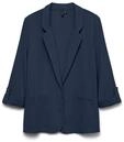 VERO MODA Damen Blazer VMJesmilo Sakko mit Dreiviertel-&Auml;rmeln 10279700 Navy Blazer S