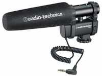 Audio-Technica AT8024 Stereo/Mono Mikrofon für Kameras, Schwarz