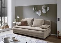 Liam Schlafsofa in Hellbraun &ndash; Modernes Design mit Bonell-Federkern, Bettkasten &