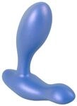 Sweet Smile Flexible Butt Plug Anal Vibrator Metallic Blau 3,4 cm
