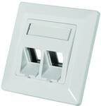 LogiLink Professional NK4020 Keystone Unterputzdose f&uuml;r 2 Keystone Buchsen/...