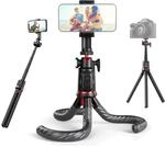 Rollei Easy Creator MonkeyPod Flexibles Mini Stativ & Selfie Stick mit Wireless