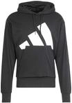 adidas Herren Essentials Big Logo French Terry Hoodie Sweatshirt, Black/White,...