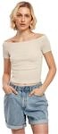 Urban Classics Damen Ladies Off Shoulder Rib Tee