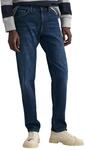 GANT Herren Slim Gant Jeans, Dark Blue Worn in, 36W / 34L EU