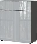 Germania Kommode 3696-587 GW-Oakland, in Graphit/Silbergrau, mit Glasauflage,...