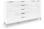 Rauch M&ouml;bel Flipp, Kommode, Farbe Glas Wei&szlig;, Breite 199 cm | Sideboard,...