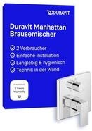 Duravit Manhattan Duscharmatur Unterputz f&uuml;r 1 Verbraucher mit Umstellventil,