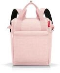 reisenthel Allrounder R twist blush - Rucksack mit Taschen und gro&szlig;er &Ouml;ffnung