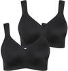 Ulla Popken Damen gro&szlig;e Gr&ouml;&szlig;en &Uuml;bergr&ouml;&szlig;en Plus Size Mikrofaser-BH, 2-er Pack,