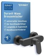 Duravit Wave Duscharmatur Aufputz f&uuml;r 1 Verbraucher, Badewannenarmatur mit