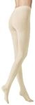 KUNERT Damen Strumpfhosen Winter Dreams - Plait w&auml;rmend winterweiss 42/44