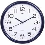 Trevi OM 3301, Quarz-Wanduhr mit Ger&auml;uschlosem Zeigerwerk, 24 cm Durchmesser,