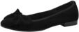 Tamaris Damen Ballerina Leder flach, schwarz, 40 EU