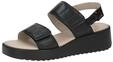 CAPRICE Damen Sandalen mit Keilabsatz aus Leder Wedges, Schwarz (Black Nappa),...