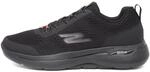 Skechers Herren Go Walk Arch Fit Idyllic Sneaker, Black Textile Synthetic Trim, 39.5