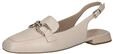 CAPRICE Damen Slingback-Loafer aus Leder Elegant, Cremefarben (Cream Perlato), 39 EU