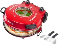 BEPER P101CUD301 Elektrischer Pizzaofen, 1200W, Temperatur 400&deg;C, 31 cm Backplatte,