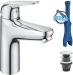 GROHE Swift, Waschtischarmatur, wassersparend (Wasserhahn f&uuml;r das Bad, Badarmatur