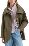 Marc O'Polo Denim Damen Parka mit Stehkragen oversized, Gr&uuml;n (Dark Wood), S