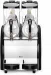 HENDI Slush Eis Maschine, 2x12L, Slush Makers, Eismaschine, Inkl. Abtrofpschale,