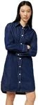 Marc O'Polo Denim Damen Cordkleid aus Bio-Baumwolle Oversize Fit, Blau (Dark Blue