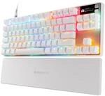 SteelSeries Apex Pro TKL Gen 3 - White Gaming Keyboard - Adjustable Hall Effect