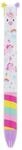 Legami - Zweifarbiger Click&Clack Stift, Unicorn Motiv, lila und rosa Tinte,