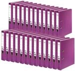FALKEN 25x Recycolor Umwelt-Ordner &Ouml;ko 5 cm schmal DIN A4 violett | Made in Germany